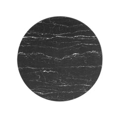 Lippa Black 36" Round Faux Marble Coffee Table - Ornate Home