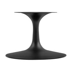 Lippa Black 36" Round Faux Travertine Coffee Table - Ornate Home