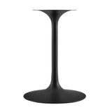 Lippa Black 36" Round Faux Travertine Dining Table - Ornate Home