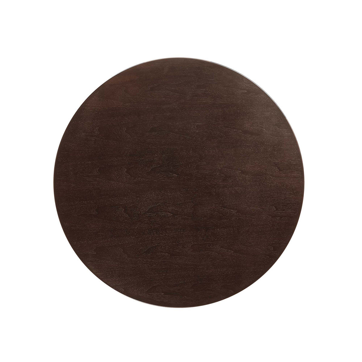 Lippa Black/Cherry Walnut 36" Round Wood Dining Table - Ornate Home