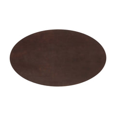 Lippa Black/Cherry Walnut 60" Oval Wood Dining Table - Ornate Home