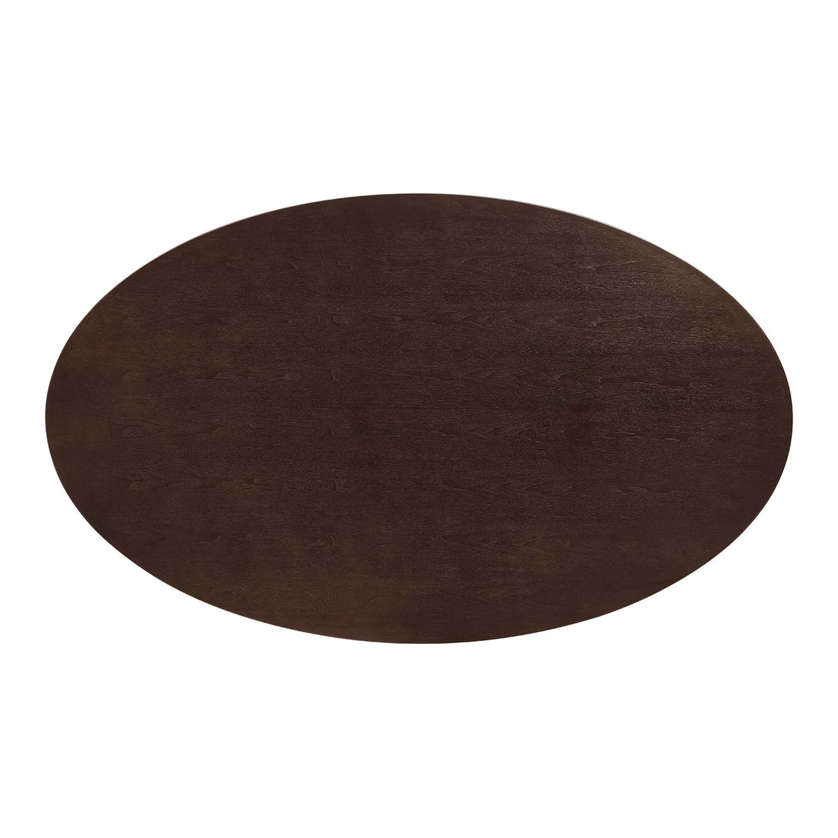 Lippa Black/Cherry Walnut 78" Oval Wood Dining Table - Ornate Home