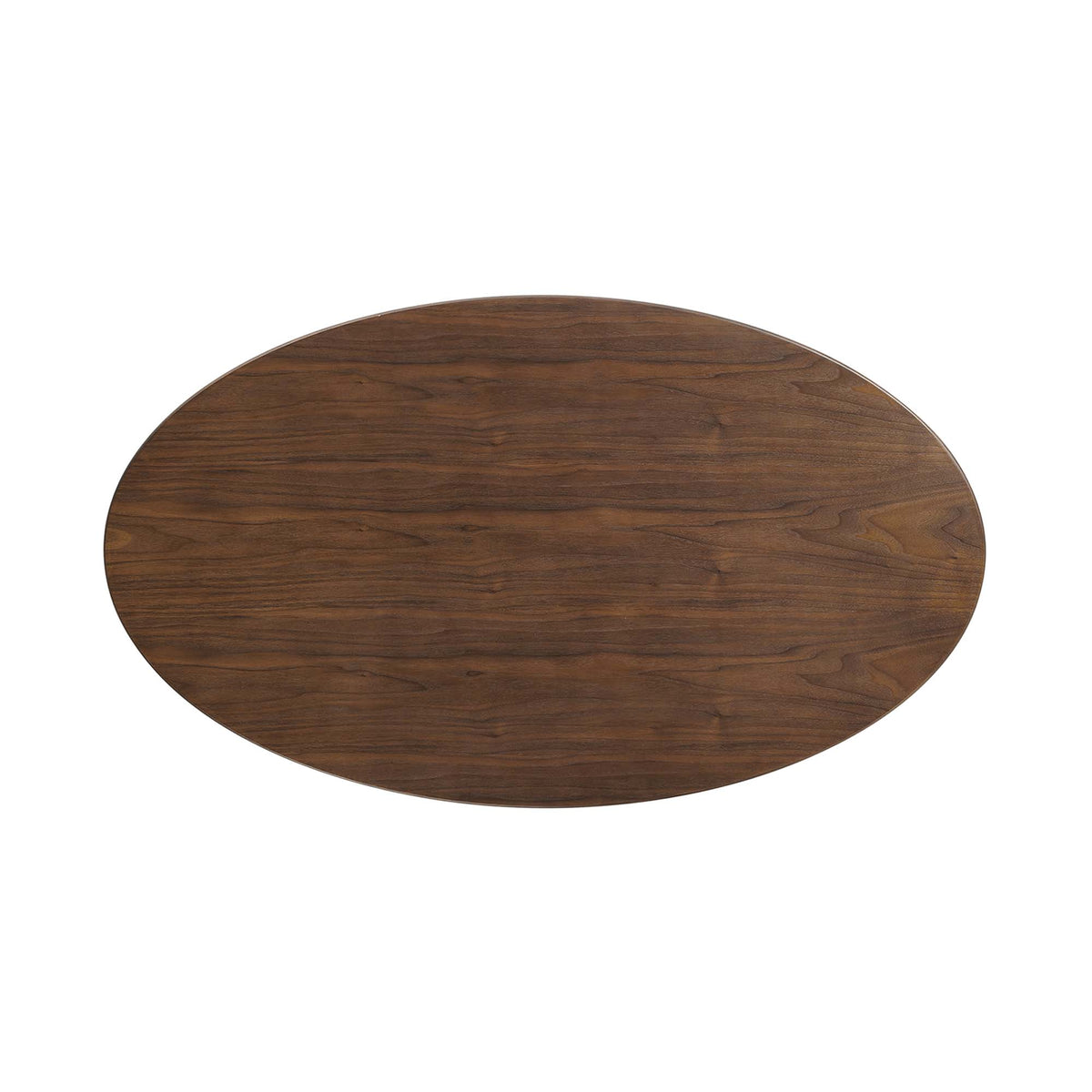 Lippa Black/Walnut 48" Oval Wood Dining Table - Ornate Home