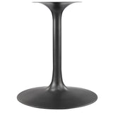 Lippa Black/Walnut 60" Round Pedestal Solid Wood Dining Table - Ornate Home