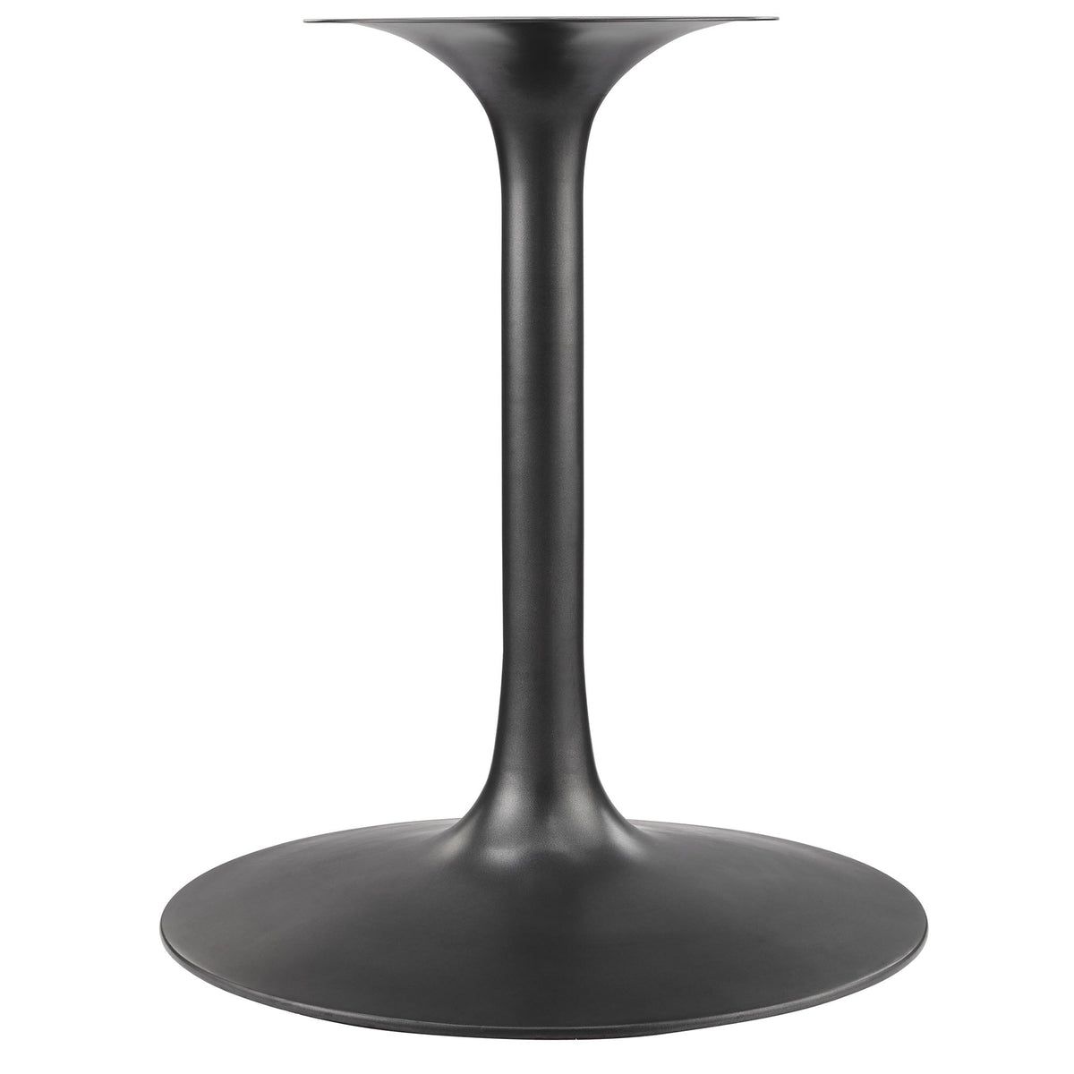 Lippa Black/Walnut 60" Round Pedestal Solid Wood Dining Table - Ornate Home
