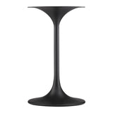 Lippa Black/White 20" Round Wood Side Table - 19.5x19.5" - Ornate Home