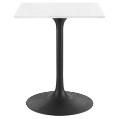 Lippa Black/White 24" Square Wood Dining Table - Ornate Home
