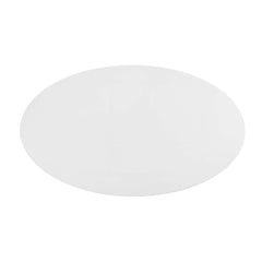 Lippa Black/White 48" Oval Wood Coffee Table - Ornate Home