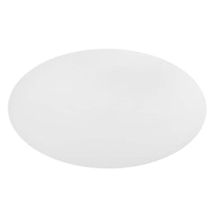 Lippa Black/White 78" Oval Wood Dining Table - Ornate Home