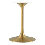 Lippa Gold 20" Round Faux Travertine Side Table - Ornate Home