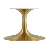Lippa Gold 36" Round Faux Travertine Coffee Table - Ornate Home