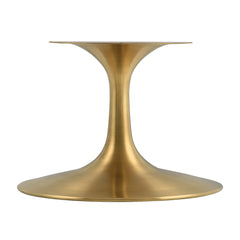 Lippa Gold 36" Round Faux Travertine Coffee Table - Ornate Home