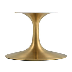 Lippa Gold/Black 36" Round Faux Marble Coffee Table - Ornate Home