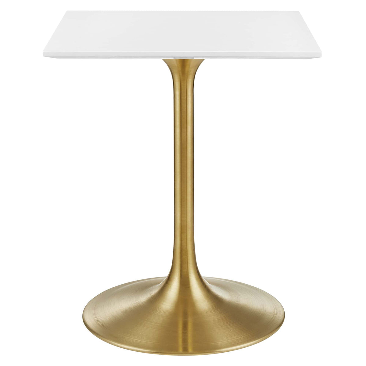 Lippa Gold/White 24" Square Wood Dining Table - Ornate Home