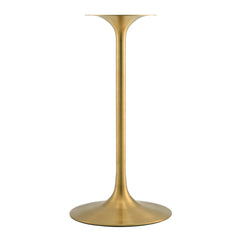 Lippa Gold/White 28" Round Wood Bar Table - Ornate Home