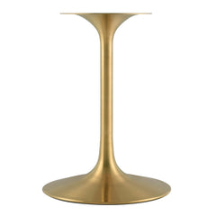 Lippa Gold/White 36" Round Wood Dining Table - Ornate Home