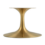 Lippa Gold/White 42" Oval Wood Coffee Table - Ornate Home
