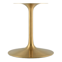 Lippa Gold/White 60" Oval Wood Dining Table - Ornate Home