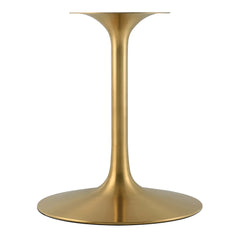 Lippa Gold/White 60" Round Faux Marble Dining Table - Ornate Home