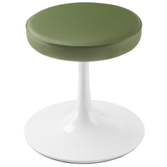 Lippa Leaf Vegan Leather Round Stool - Ornate Home