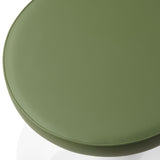 Lippa Leaf Vegan Leather Round Stool - Ornate Home