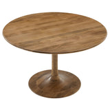 Lippa Natural 48" Round Solid Wood Dining Table - Ornate Home