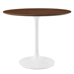 Lippa Walnut 36" Round Wood Dining Table - Ornate Home