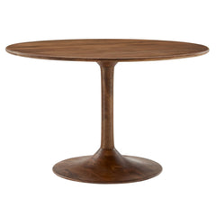 Lippa Walnut 48" Round Solid Wood Dining Table - Ornate Home