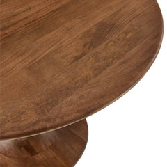 Lippa Walnut 48" Round Solid Wood Dining Table - Ornate Home
