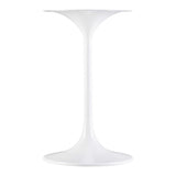 Lippa White 20" Round Faux Marble Side Table - Ornate Home