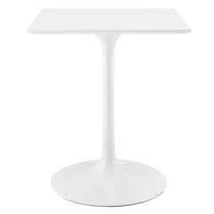 Lippa White 24" Square Wood Dining Table - Ornate Home