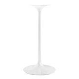 Lippa White 28" Square Wood Bar Table - Ornate Home