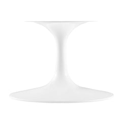 Lippa White 36" Round Faux Travertine Coffee Table - Ornate Home