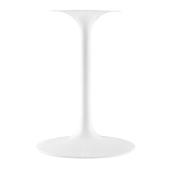 Lippa White 36" Round Faux Travertine Dining Table - Ornate Home