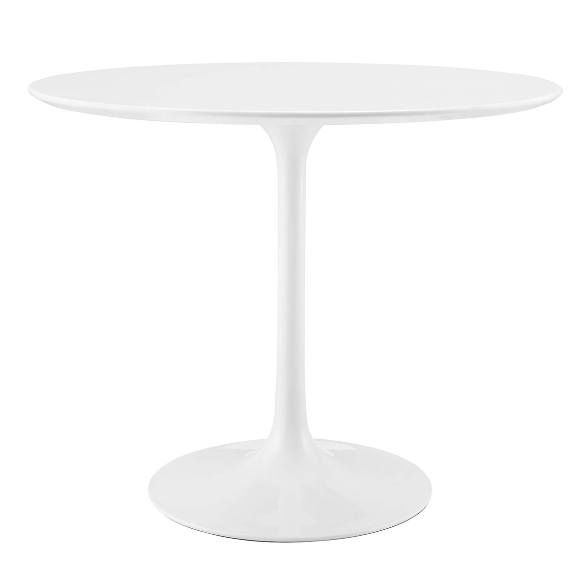 Lippa White 36" Round Wood Dining Table - Ornate Home