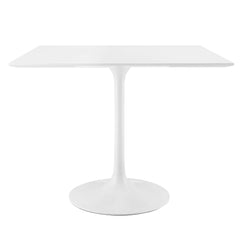 Lippa White 36" Square Wood Dining Table - Ornate Home