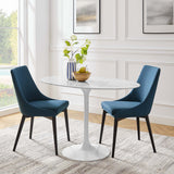 Lippa White 48" Oval Faux Marble Dining Table - Ornate Home