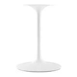 Lippa White 48" Oval Faux Marble Dining Table - Ornate Home