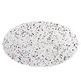 Lippa White 60" Oval Terrazzo Dining Table - Ornate Home