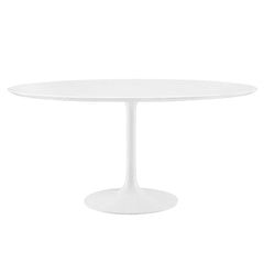 Lippa White 60" Round Wood Dining Table - Ornate Home