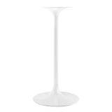 Lippa White/Black 28" Round Faux Marble Bar Table - Ornate Home
