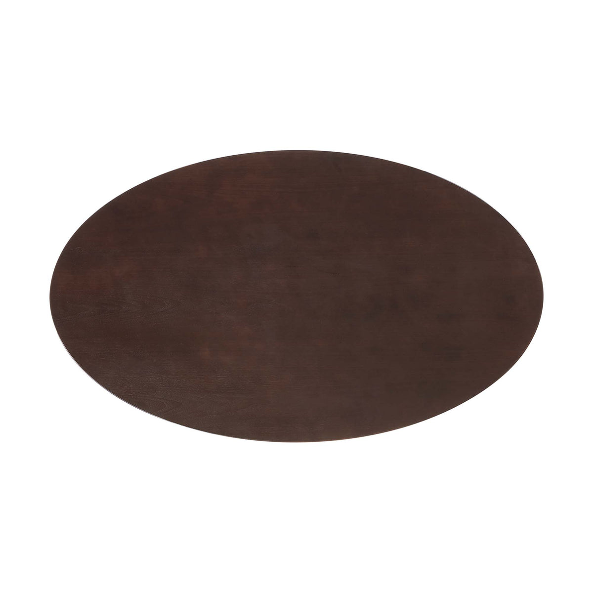 Lippa White/Cherry 60" Oval Cherry Walnut Wood Dining Table - Ornate Home