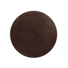 Lippa White/Cherry Walnut 36" Round Wood Coffee Table - Ornate Home