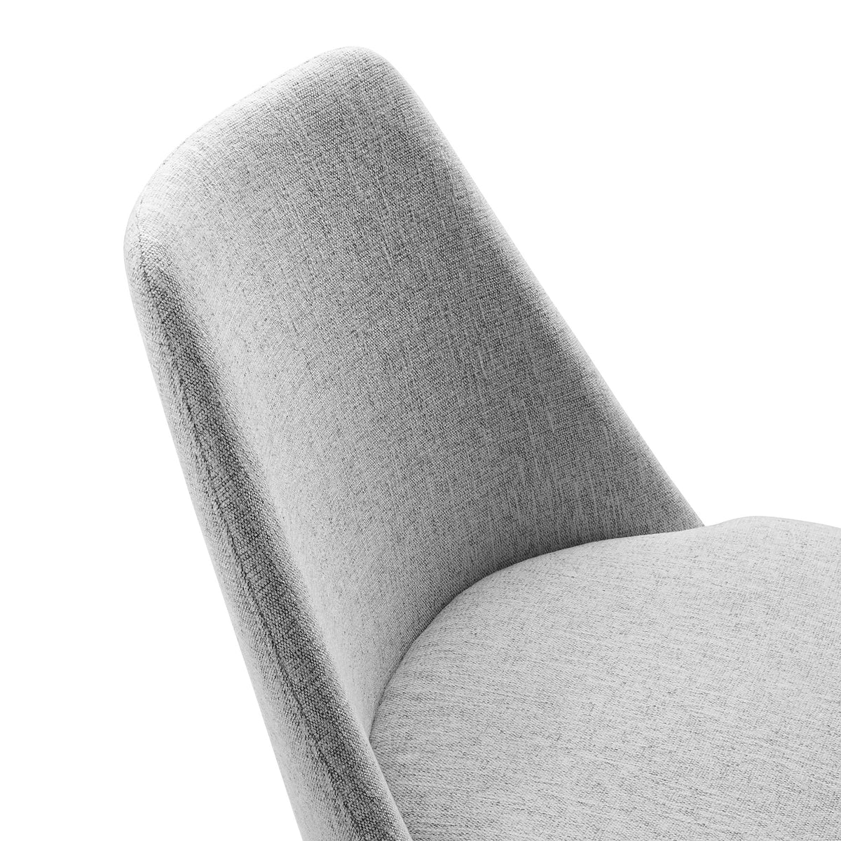 Lippa White/Light Gray Swivel Dining Upholstered Side Chair - Ornate Home