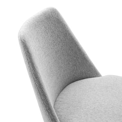 Lippa White/Light Gray Swivel Dining Upholstered Side Chair - Ornate Home
