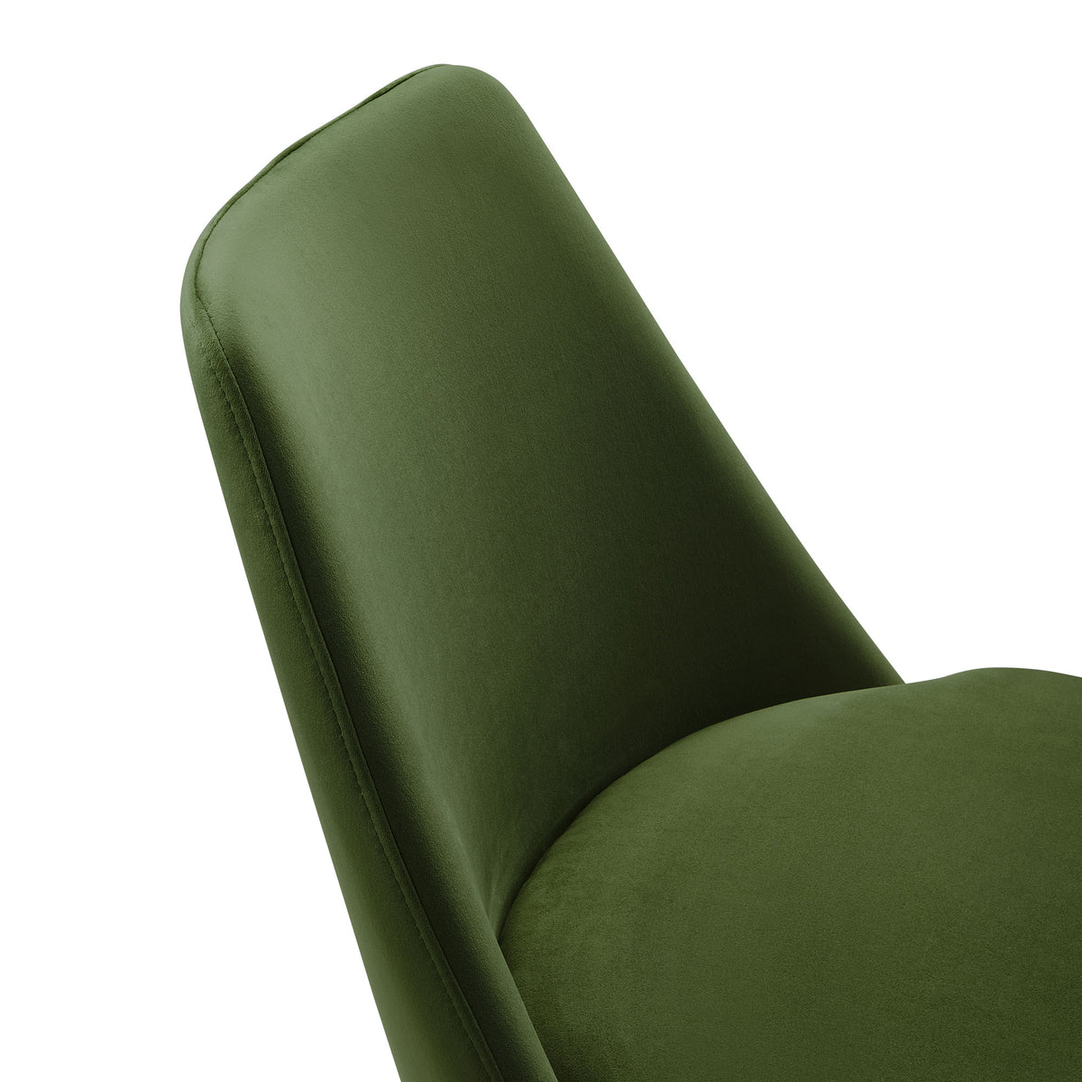 Lippa White/Moss Green Swivel Dining Performance Velvet Side Chair - Ornate Home