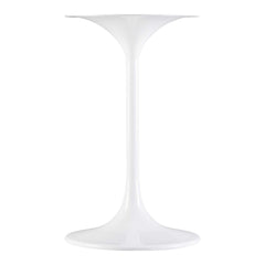 Lippa White/Walnut 20" Round Wood Side Table - Ornate Home