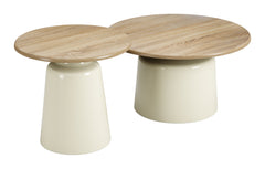 Lireen Natural & Ivory Coffee Table Set (2-Piece) - Ornate Home