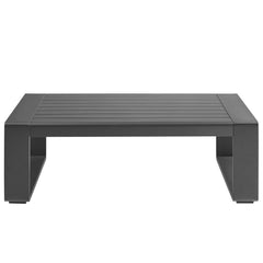 Lirienne Gray Outdoor Patio Aluminum Coffee Table - Ornate Home