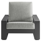 Lirienne Light Gray/Gray Outdoor Patio Aluminum Armchair - Ornate Home
